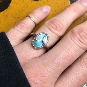 Larimar Caribbean ring